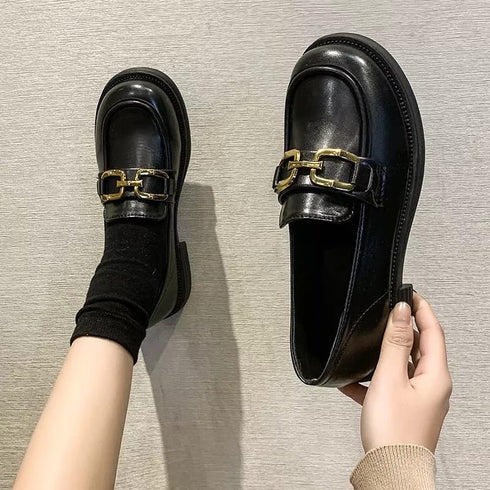 Round Toe Chunky Loafers